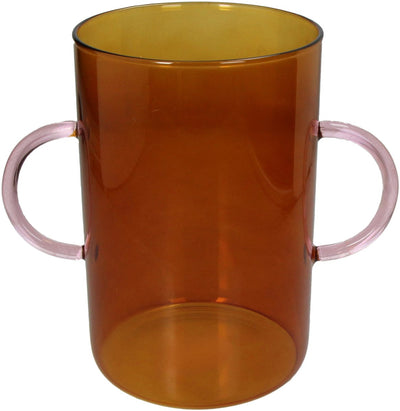 Vase collection Hd verre ambre 24,5x15x23cm