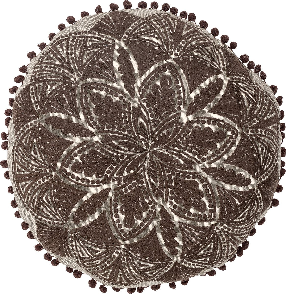 Coussin cizzy collection créative, marron, coton