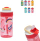 Gourde lagon Kambukka pour enfants 400 ml tourtereaux - avec paille intégrée - gourde pour enfants - gobelet pour l'école