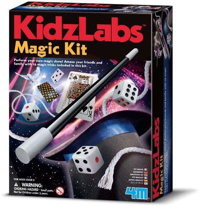 4m science et jeux - boîte magique pour enfants - magie - 12 tours de magie - kidzlabs - 8+