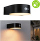 Paulmann Applique Murale Solaire LED pour Extérieur Détecteur de Mouvement Eileen Sans Insectes IP44 2200K 300LM Noir