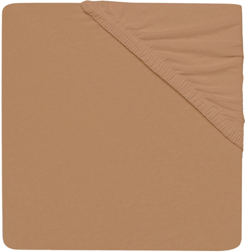Jollein - drap-housse bébé jersey (biscuit) - coton - drap-housse berceau - 60x120cm