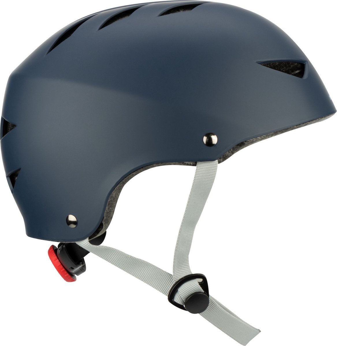 Nijdam casque de skate réglable - blue streak - taille s - bleu gris