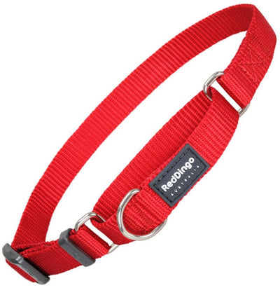 Collier pour chien Red Dingo semi-étrangleur rouge (26-40 cm) (1,5 x 24-36 cm)