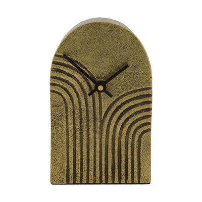 Dijk collections naturelles horloge aluminium or 10x4x16,5cm