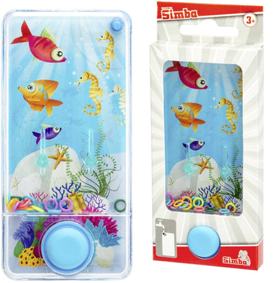 Jeu d'eau Simba - jeu de lancer d'anneaux avec de l'eau - jeu de voyage - jeu d'action - développer la dextérité manuelle et la coordination œil-main