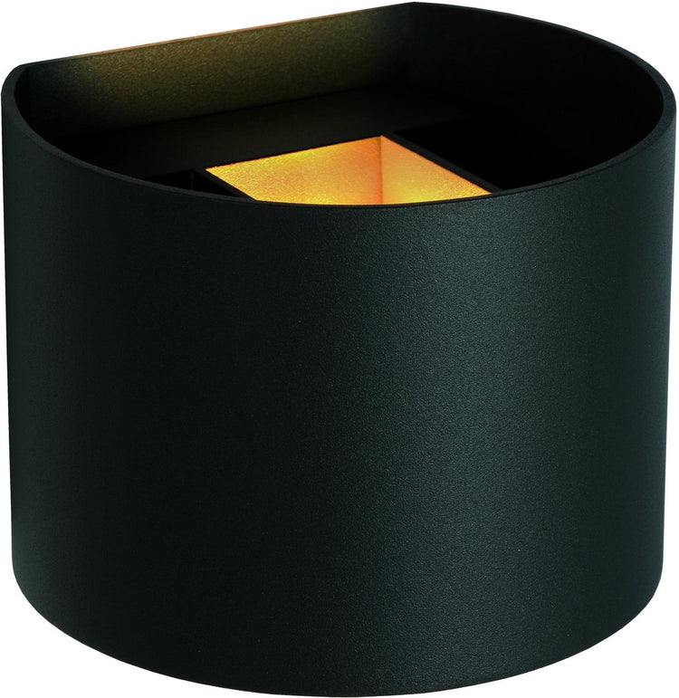 Lucide axi - spot mural salle de bain - LED - 2x3,5W 2700K - IP54 - angle d'éclairage réglable - noir