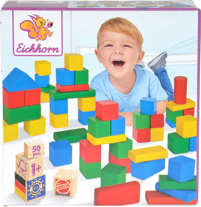 Eichhorn Blocs en bois colorés, 50e.