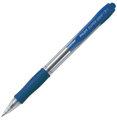 Stylo à bille Pilot super grip bleu 12 pièces