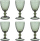 Médard de noblat - diamant - verre à vin 20 cl - fumé - 6 pièces