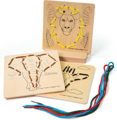 Bigjigs Puzzle de route en bois à Number Jungle, 8dlg.
