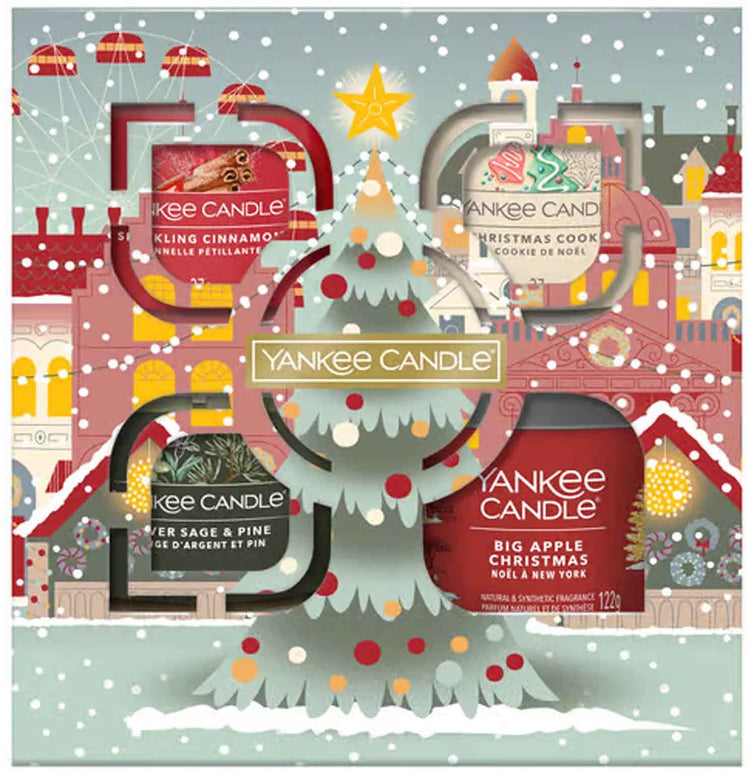 Bougie Yankee - petit gobelet 3 coffret cadeau votif rempli passeport pour l'ensemble cadeau des fêtes
