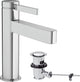 Hansgrohe finoris - mitigeur de lavabo - commande monocommande - avec garniture de vidage - 110 mm - chrome