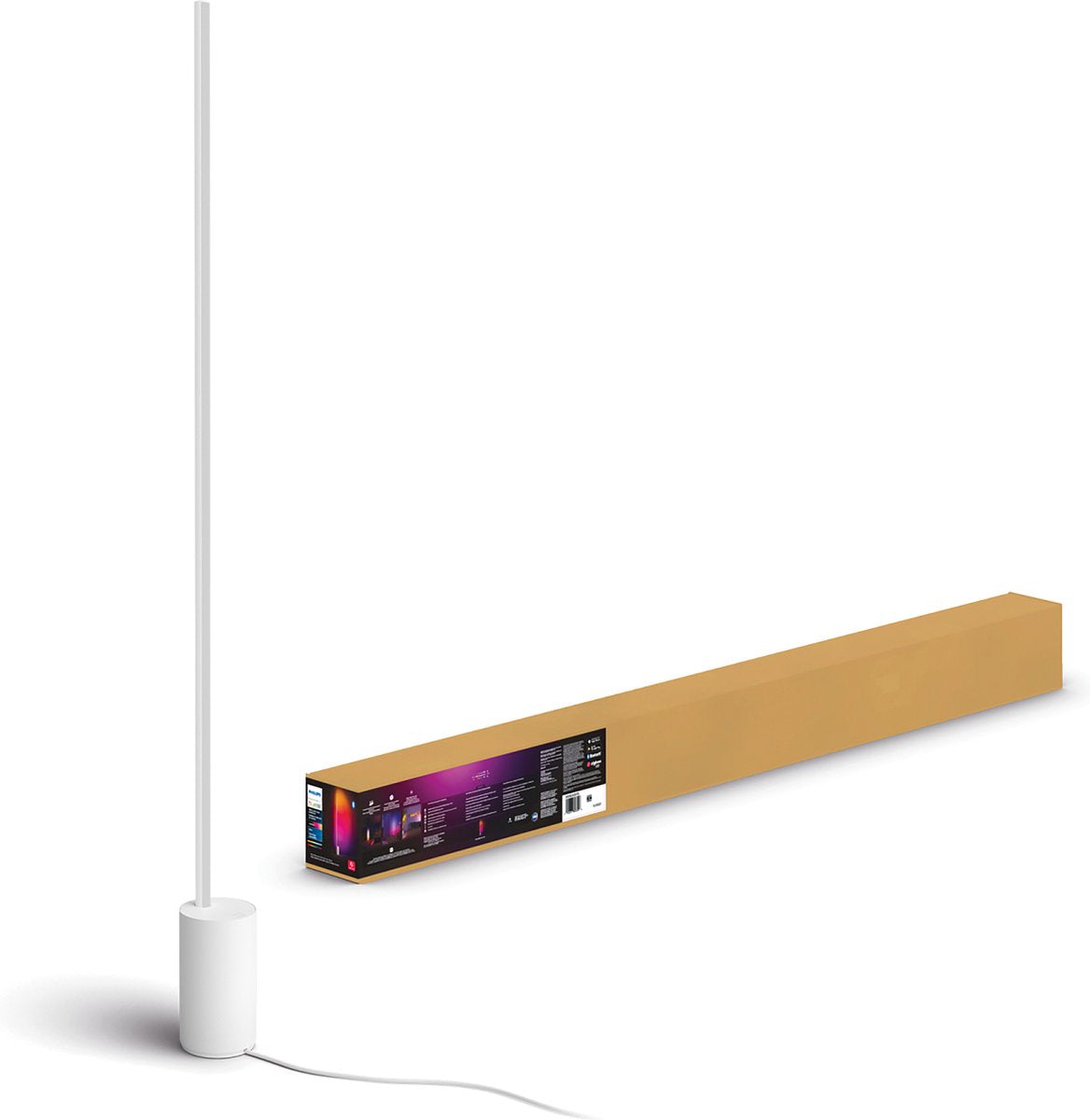 Lampadaire Philips hue gradient signe - ambiance blanc et couleur - blanc - bluetooth