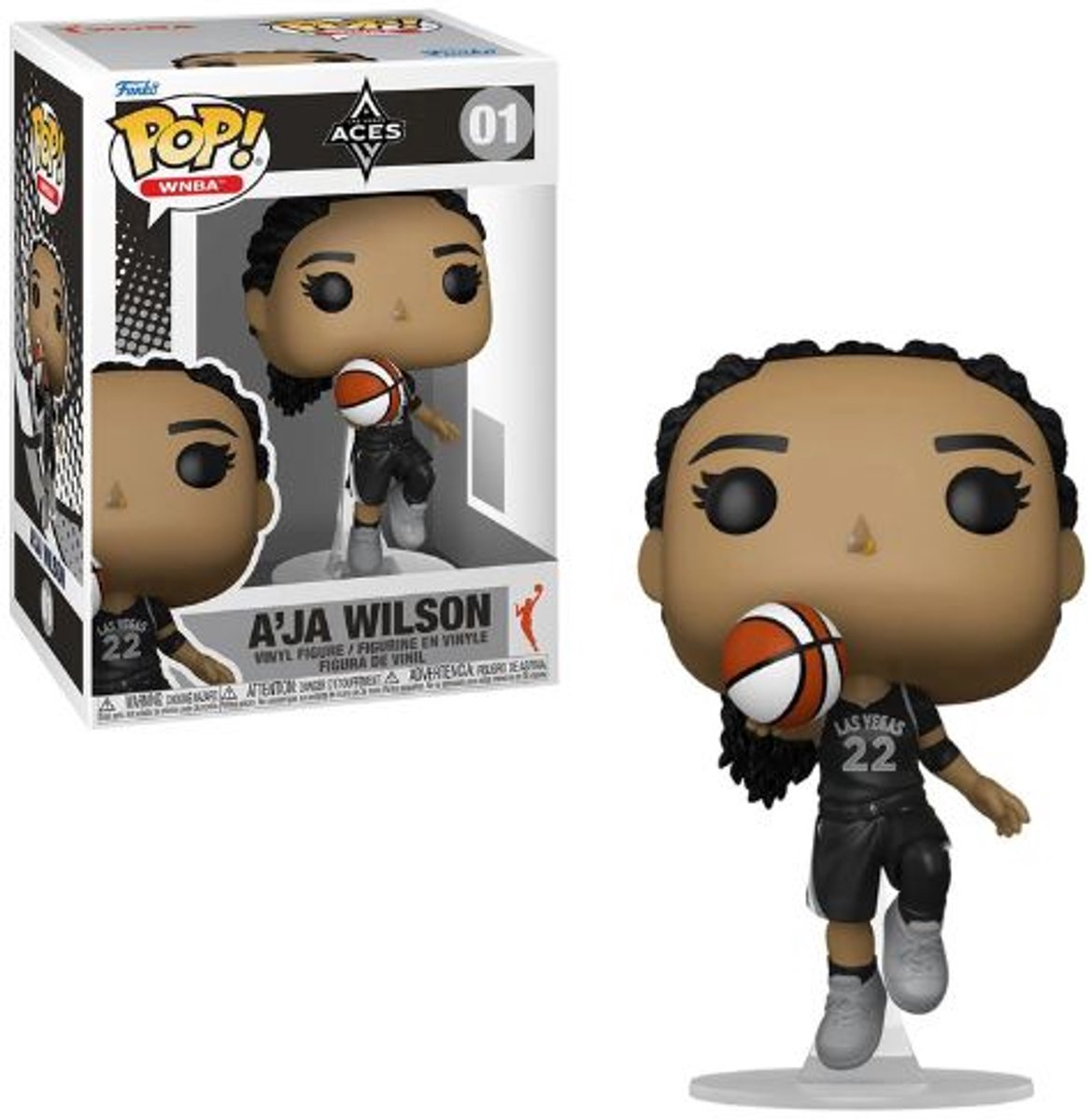 Funko-pop ! wnba : les as de Las Vegas - a'ja wilson #01