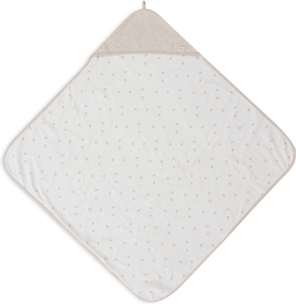 Cape de bain Jollein - 75x75cm - récolte - naturel