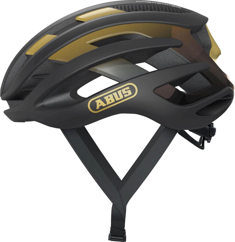 Casque de vélo Abus airbreaker - taille s (51-55 cm) - or noir