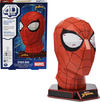 4D build marvel - spider-man - puzzle 3D - 82 pièces - kit de construction en carton