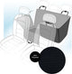 Couverture de protection Flamingo pour voiture - logi - housse de siège arrière noire pour animaux de compagnie - 145x130 cm, hydrofuge et anti-rayures