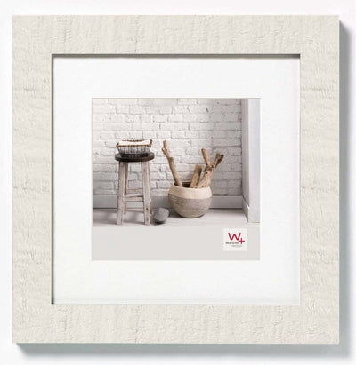 Walther home - cadre en bois - format photo 20x20 cm - blanc