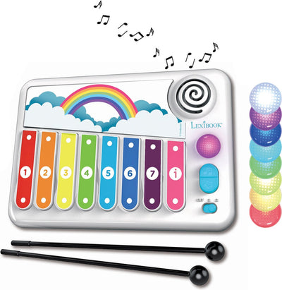 Xylophone électronique Lexibook xylo-fun avec méthode d'apprentissage de la musique avec éclairage