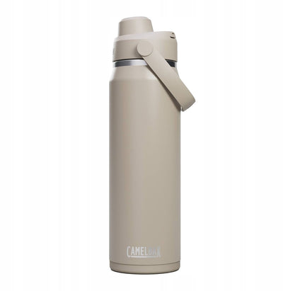 Gourde Camelbak Thrive Chug - 750 ml - acier inoxydable - avec bouchon à vis - bouteille d'eau isolante - beige