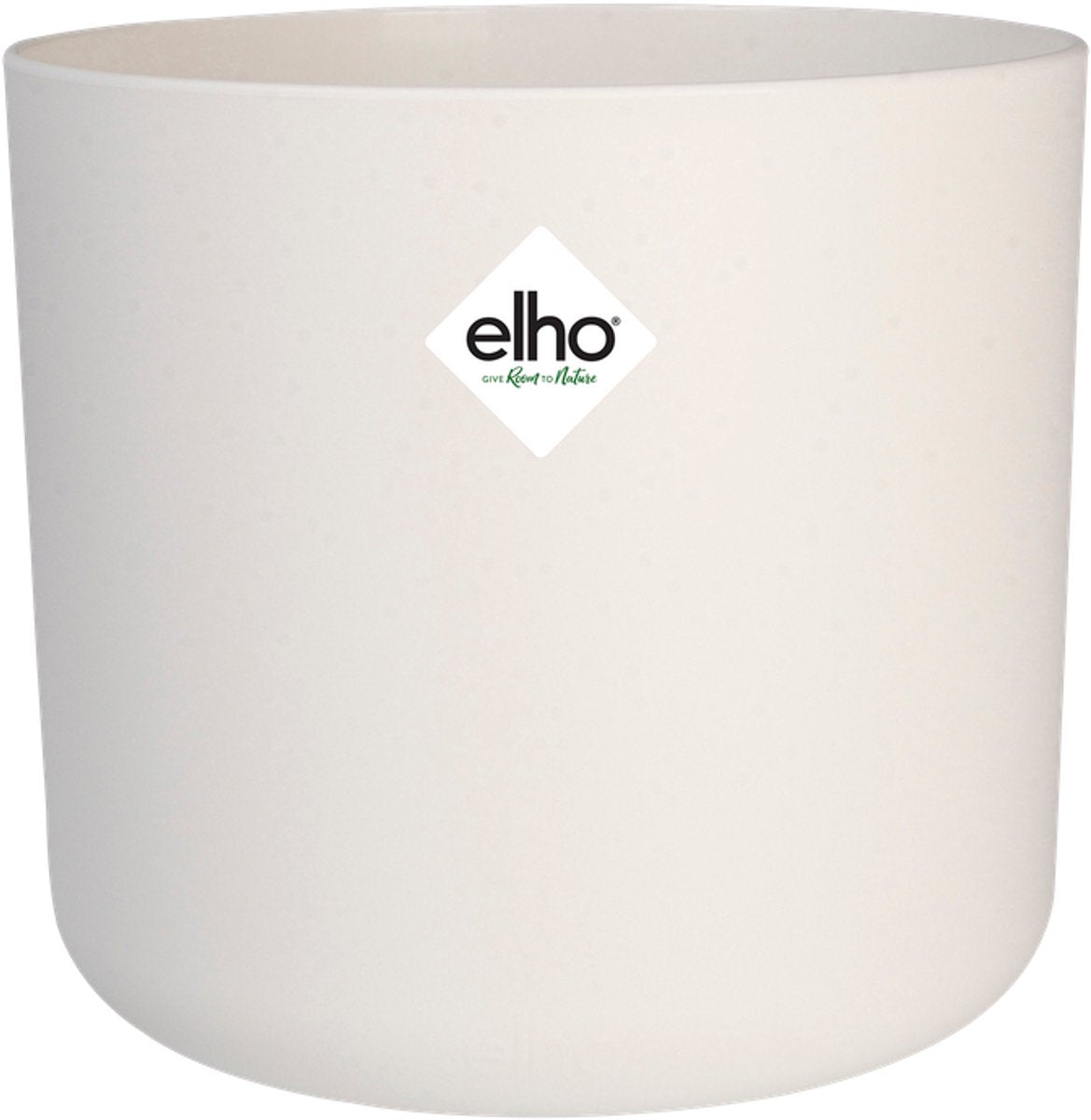 Elho b.for soft round 18 - pot de fleur d'intérieur - 100% plastique recyclé - ø 18,3 x h 16,7 cm - blanc