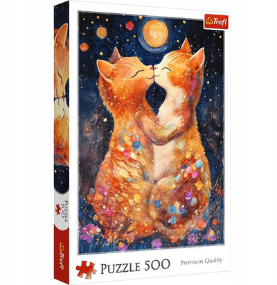 Puzzle Trefl 500 pièces : baiser au clair de lune