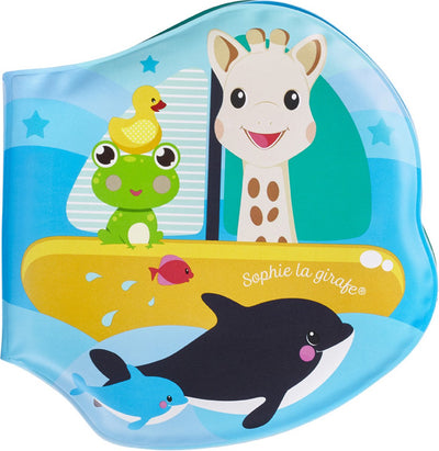 Livre de bain Sophie la girafe - jouets de bain - jouet de bain - 3 mondes - 8 pages - dès 4 mois - 14,5x16,5x2 cm - eva