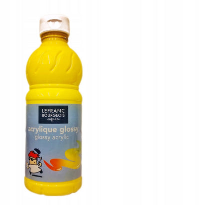Lefranc bourgeois peinture acrylique lefranc jaune primaire brillant 500ml