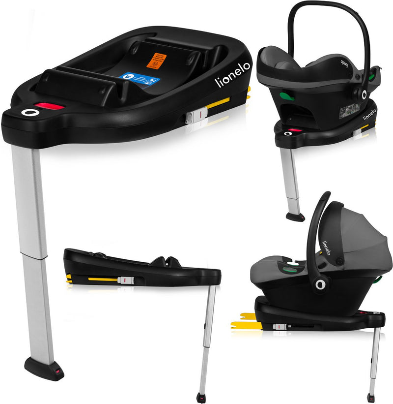 Base Lionelo Lemmy i-size - base pour siège auto isofix - avec pied de stabilisation - convient au siège auto Lemmy
