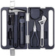 Ensemble d'outils de tournevis électrique sans fil Hoto 3,6 V – Kit de bricolage 5 en 1 – Lampe LED, 3 réglages de couple, 10 embouts, tournevis électrique sans fil, marteau, pince, clé à molette et ruban à mesurer – étui de rangement compact