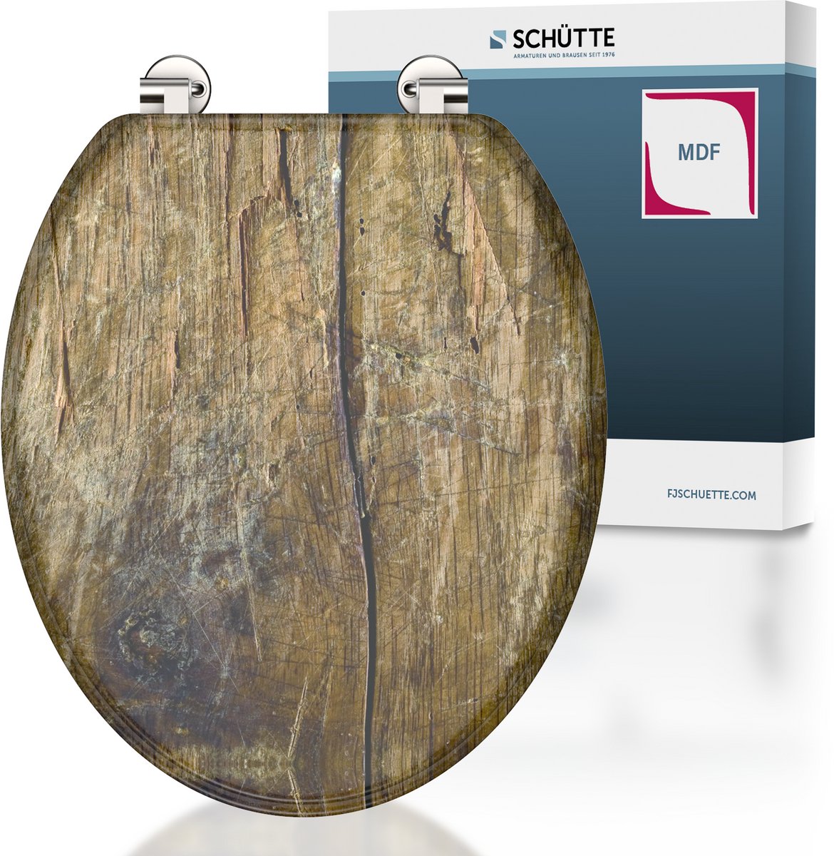 Schütte schütte siège de toilette en bois massif mdf avec imprimé