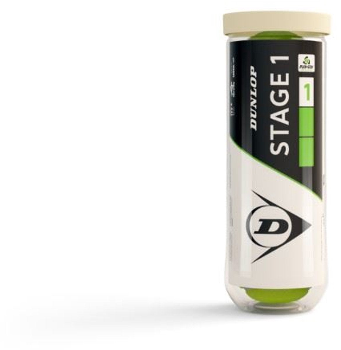 Balles de tennis Dunlop stage 1 - 3 pièces - vert jaune