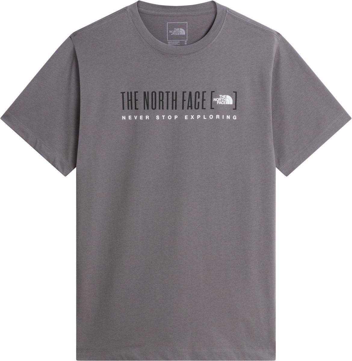 The North Face M Bracket Logo Regular SS Tee Chemise d'extérieur pour hommes - Perle fumée