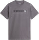 The North Face M Bracket Logo Regular SS Tee Chemise d'extérieur pour hommes - Perle fumée