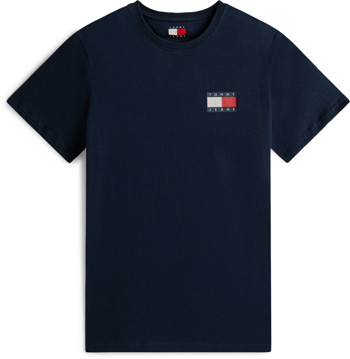 Tommy Hilfiger - Tommy Jeans - T-shirt slim à col ras du cou en jersey avec logo
