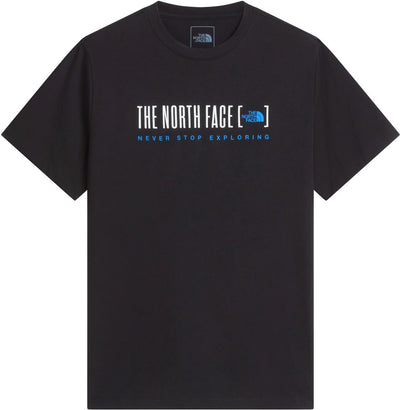 The North Face M Bracket Logo Regular SS Tee Chemise d'extérieur pour hommes - Noir Tnf