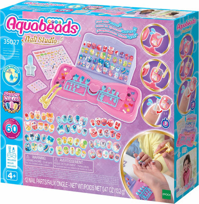 Ensemble d'ongles multicolores Aquabeads
