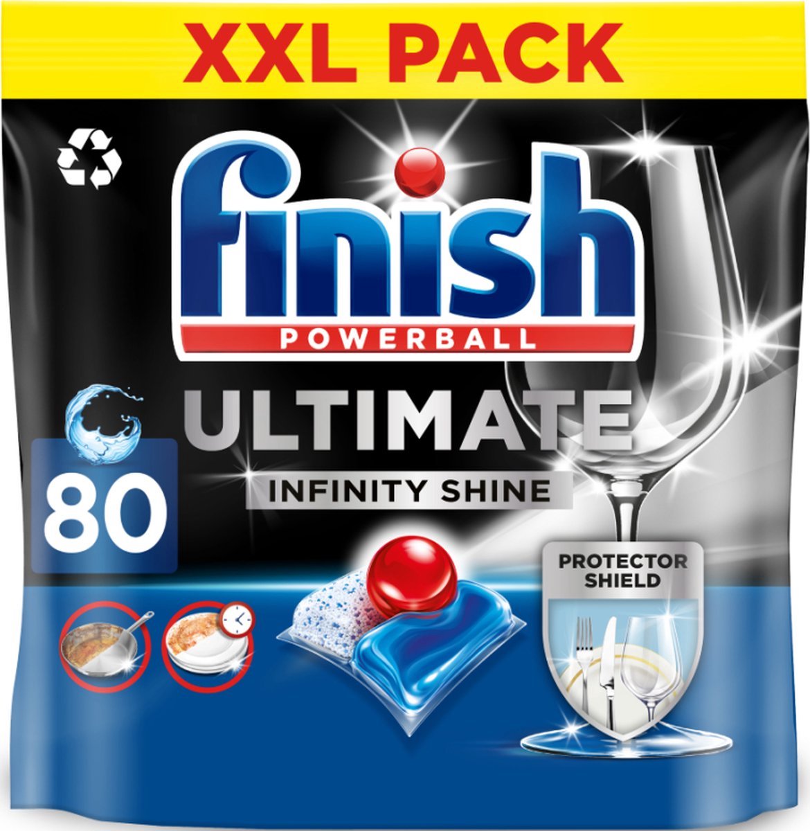 Tablettes pour lave-vaisselle Finish Ultimate Infinity Shine - 80 capsules