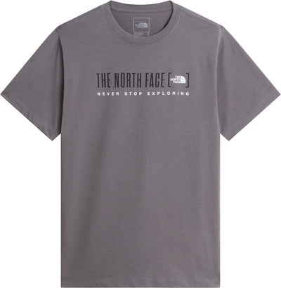 The North Face M Bracket Logo Regular SS Tee Chemise d'extérieur pour hommes - Perle fumée