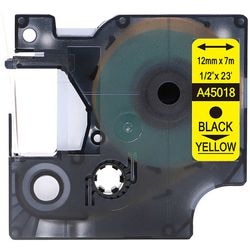 Ruban d'étiquettes rillstab o45018 noir, jaune