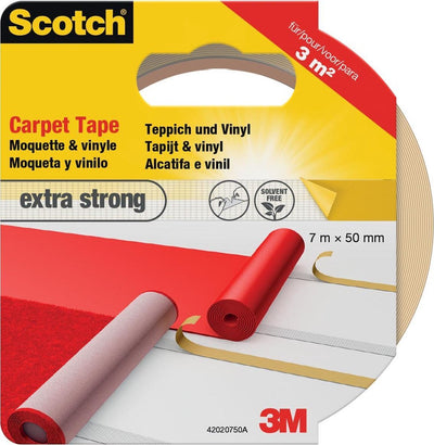 Ruban adhésif pour tapis Scotch® 3 m, 42020750, extra fort, 50 mm x 7 m, 1 rouleau