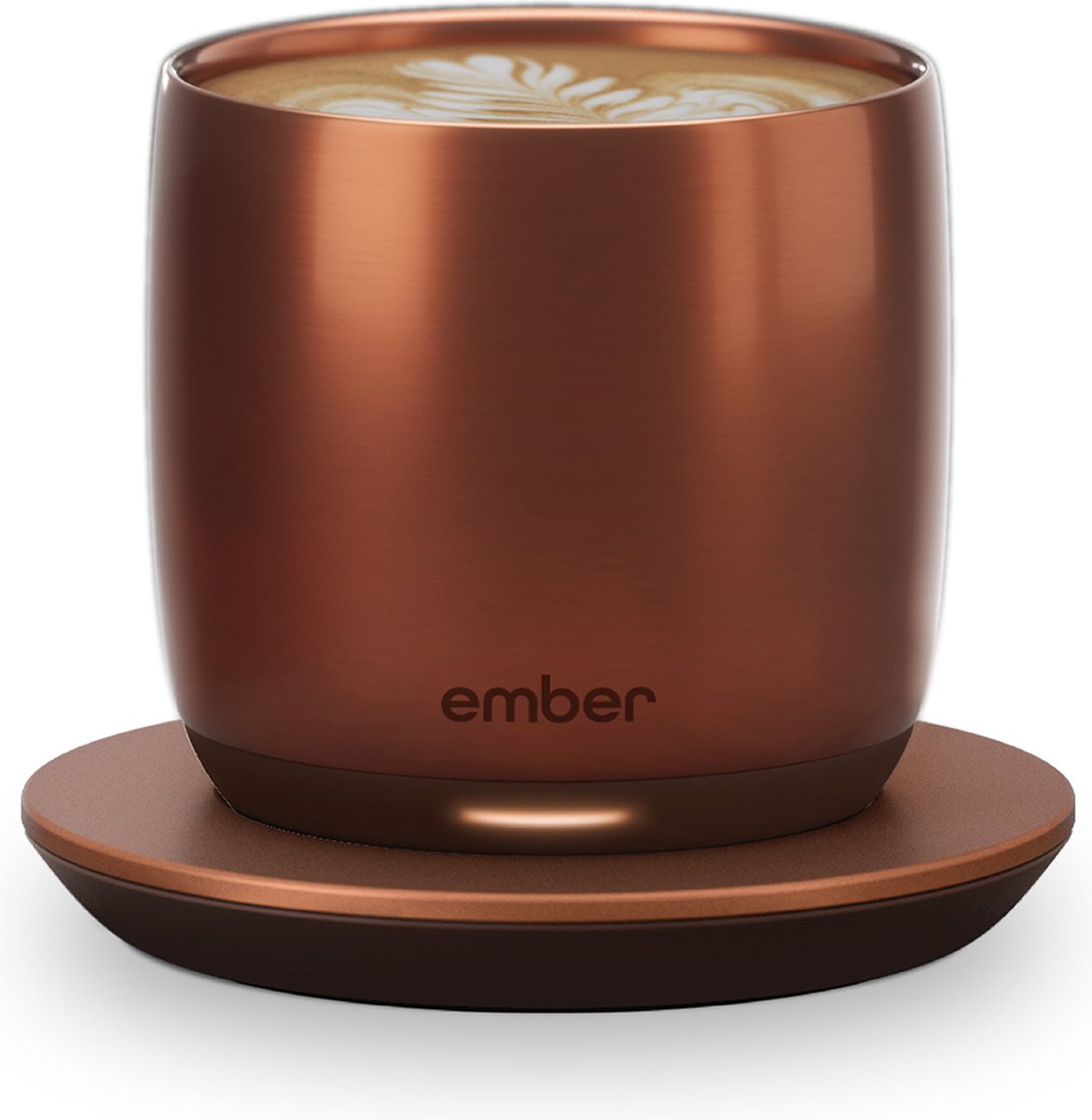 Tasse à café Ember Cup - tasse intelligente avec application mobile - chauffe-tasses - tasses à café à température réglable - tasse à thé résistante aux rayures tasse à café - 178 ml - cuivre