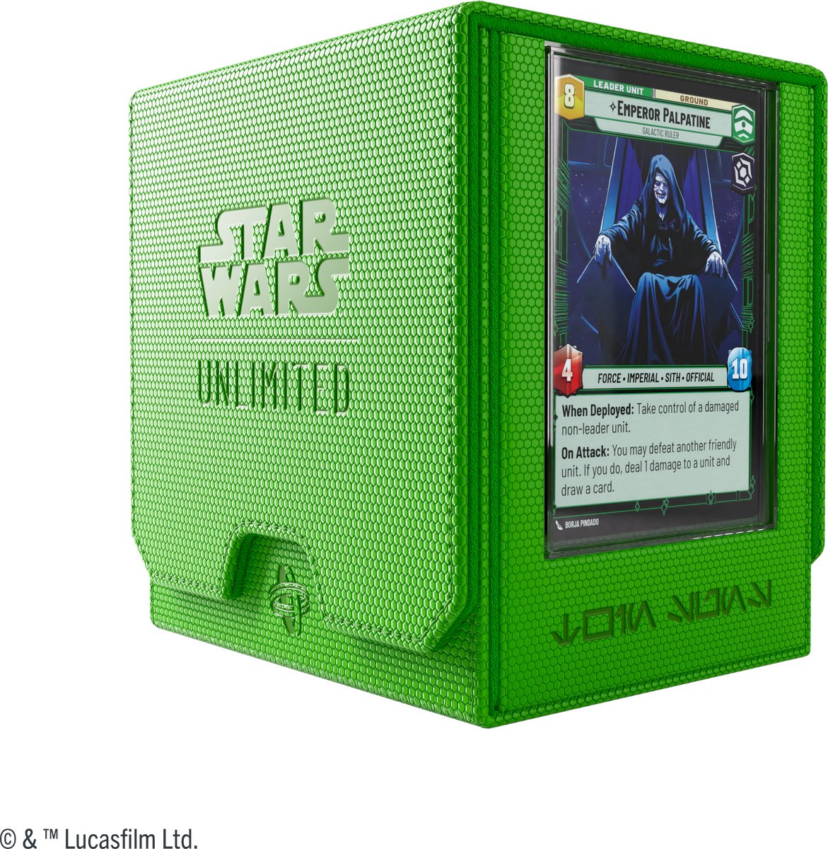 Gamegenic star wars unlimited twin suns deck pod vert - deckbox - tokenbox - pour star wars unlimited -