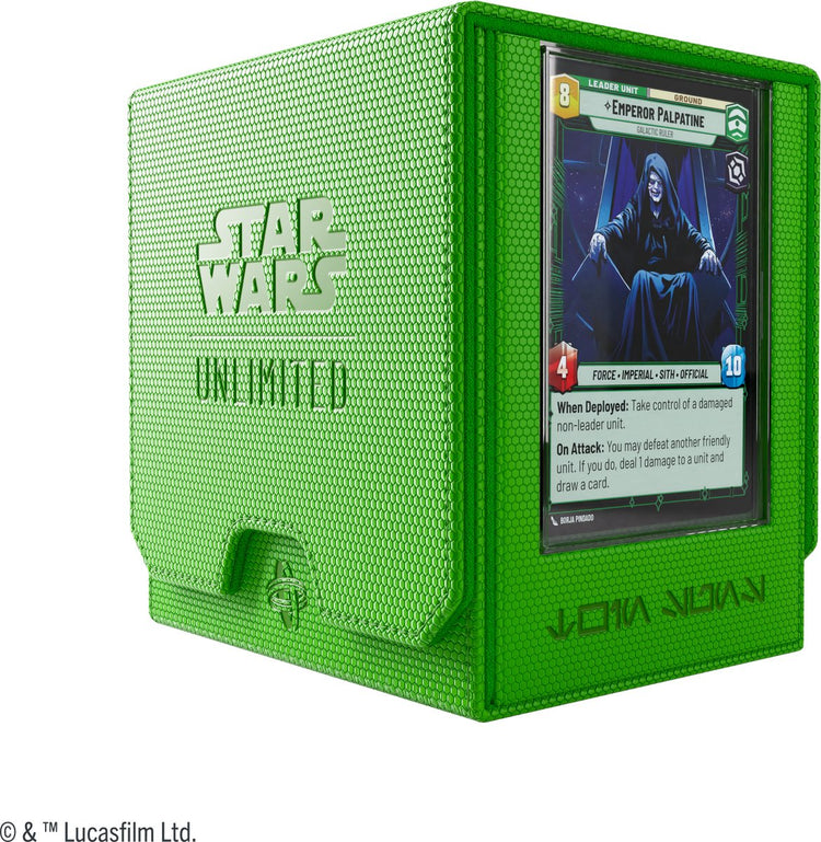 Gamegenic star wars unlimited twin suns deck pod vert - deckbox - tokenbox - pour star wars unlimited -