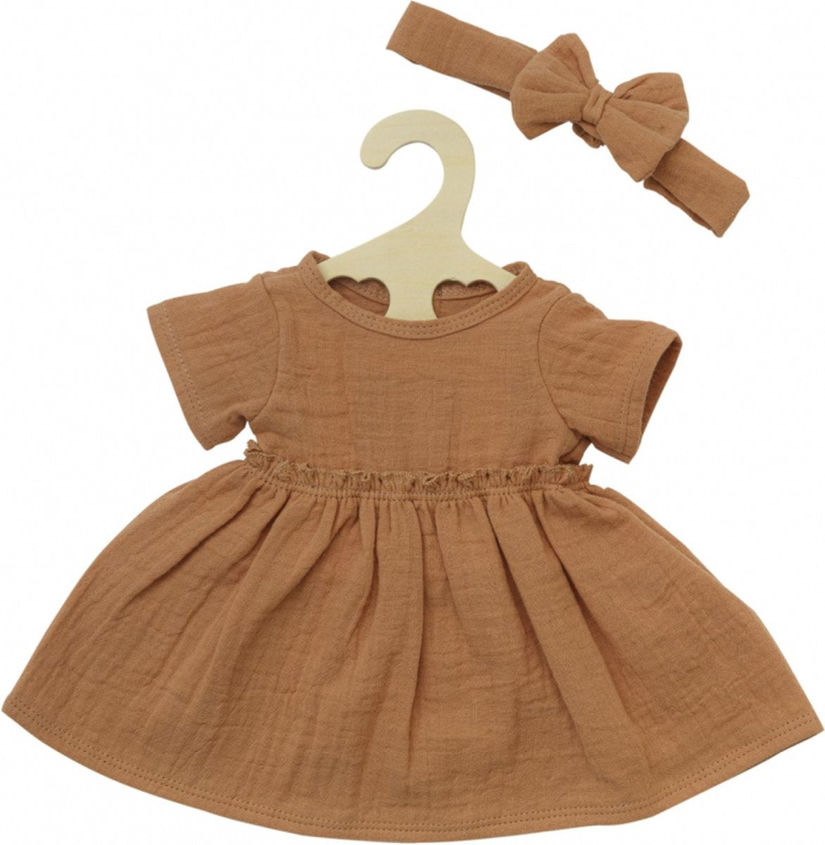 Robe de poupée HEENS BRAUNE DE RUFFLES, 35-45 cm