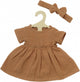 Robe de poupée HEENS BRAUNE DE RUFFLES, 35-45 cm