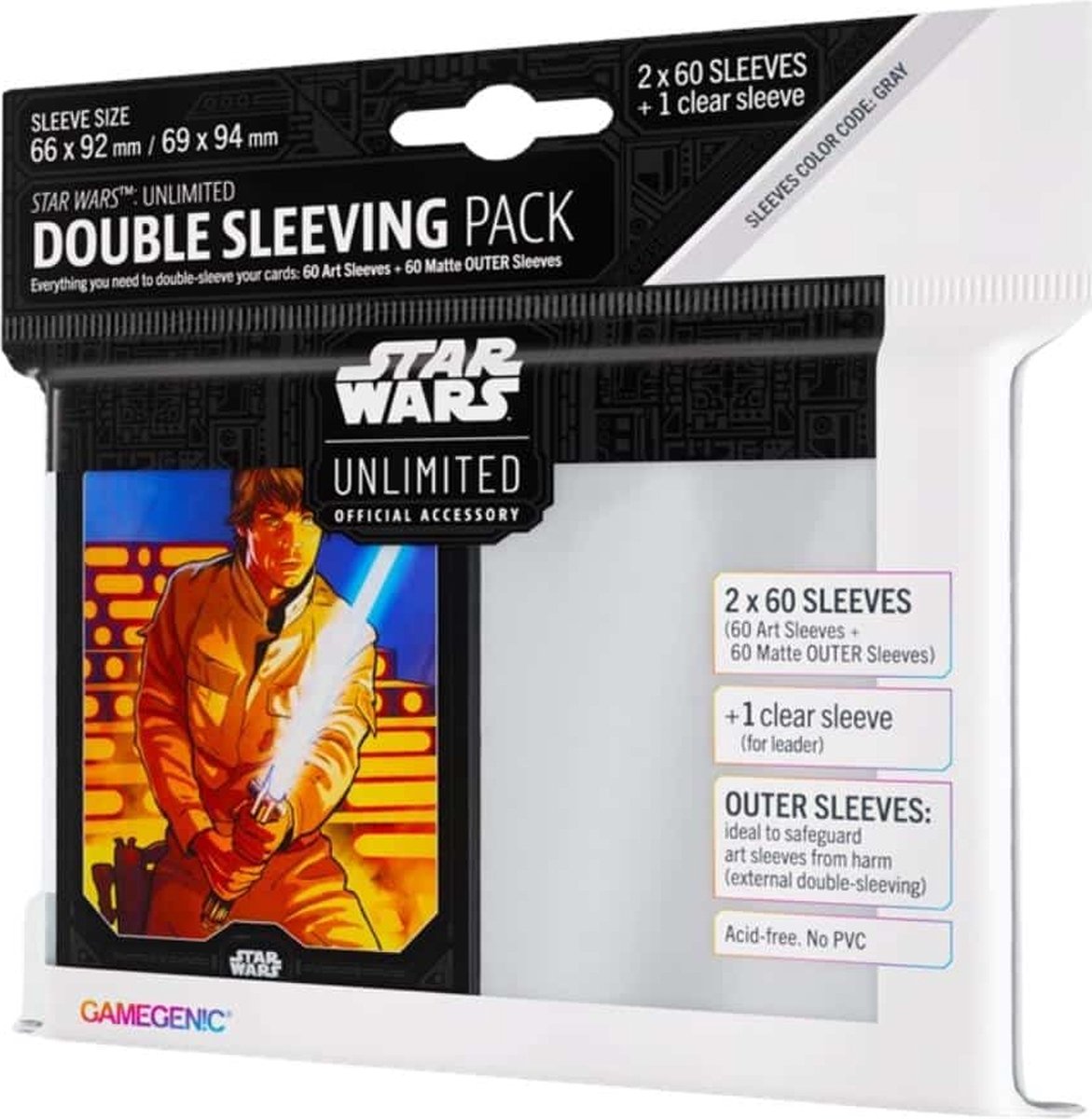 Gamegenic star wars pack double pochette illimité luke skywalker - accessoires