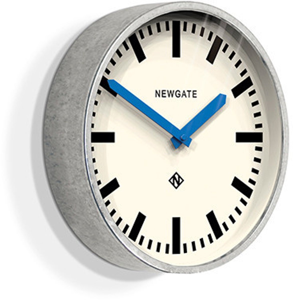 Horloge murale à bagages Newgate bleue 30cm